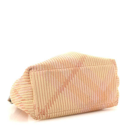 Burberry Canvas Knitted Check Mini Peg Duffle Bag Sherbert 4 of 12