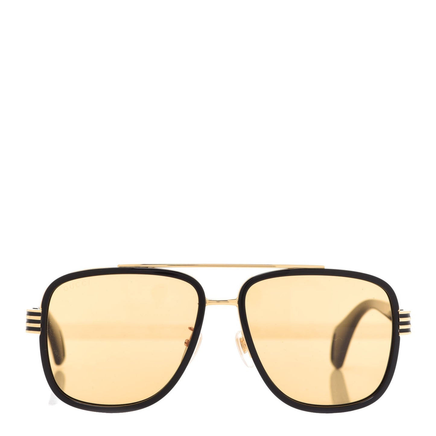 Acetate Aviator Sunglasses GG0448S Black Yellow