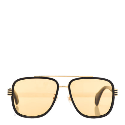 Gucci Acetate Aviator Sunglasses GG0448S Black Yellow 2 of 9