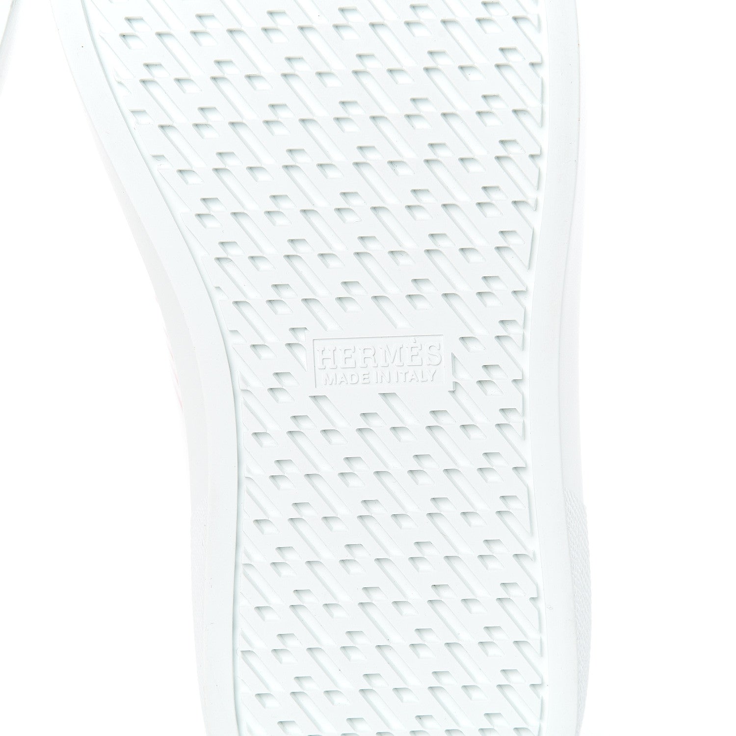 Hermes Calfskin Womens Advantage Sneakers 37 White Orange 6 of 7