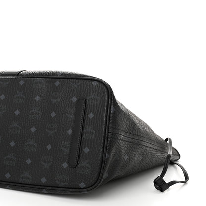 MCM Visetos Large Liz Reversible Shopper Tote Black 15 of 17