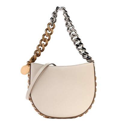 Stella McCartney Eco Alter Nappa Medium Frayme Shoulder Bag Pure White 1 of 9