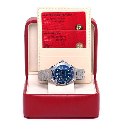 Omega Stainless Steel 42mm Seamaster Diver 300M Automatic Watch Blue 210.30.42.20.03.001 5 of 5