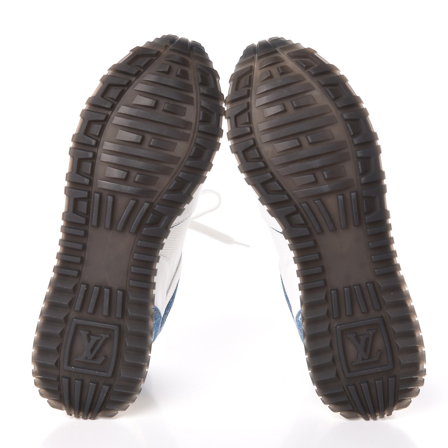 Louis Vuitton Calfskin Monogram Denim Run Away Sneakers 36.5 White 5 of 8
