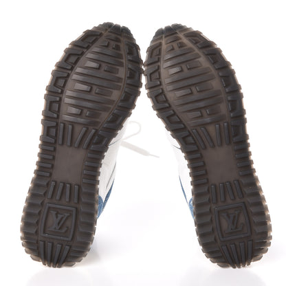 Louis Vuitton Calfskin Monogram Denim Run Away Sneakers 36.5 White 5 of 8