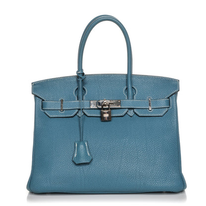Hermes Togo Birkin 30 Blue Jean 1 of 27