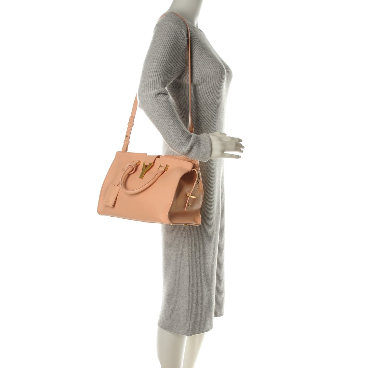 Calfskin Small Classic Y Cabas Blush