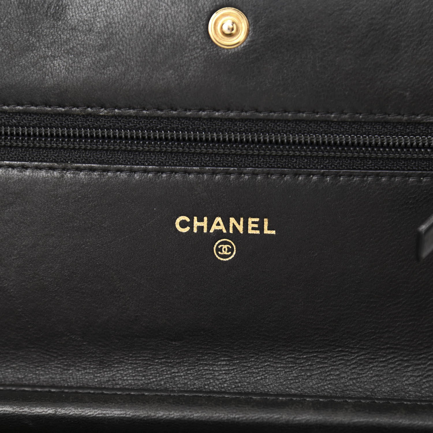 Chanel Calfskin Quilted Boy Wallet On Chain WOC Black 7 of 13