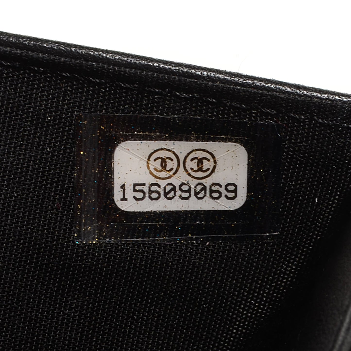 Caviar Long Flap Wallet Black