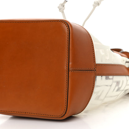 Fendi TPU FF Vitello Aura F is Fendi Grande Mon Tresor Bucket Bag White Cuoio 11 of 21