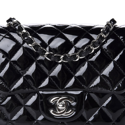 Chanel Patent Calfskin Quilted Mini Square Flap Black 10 of 10