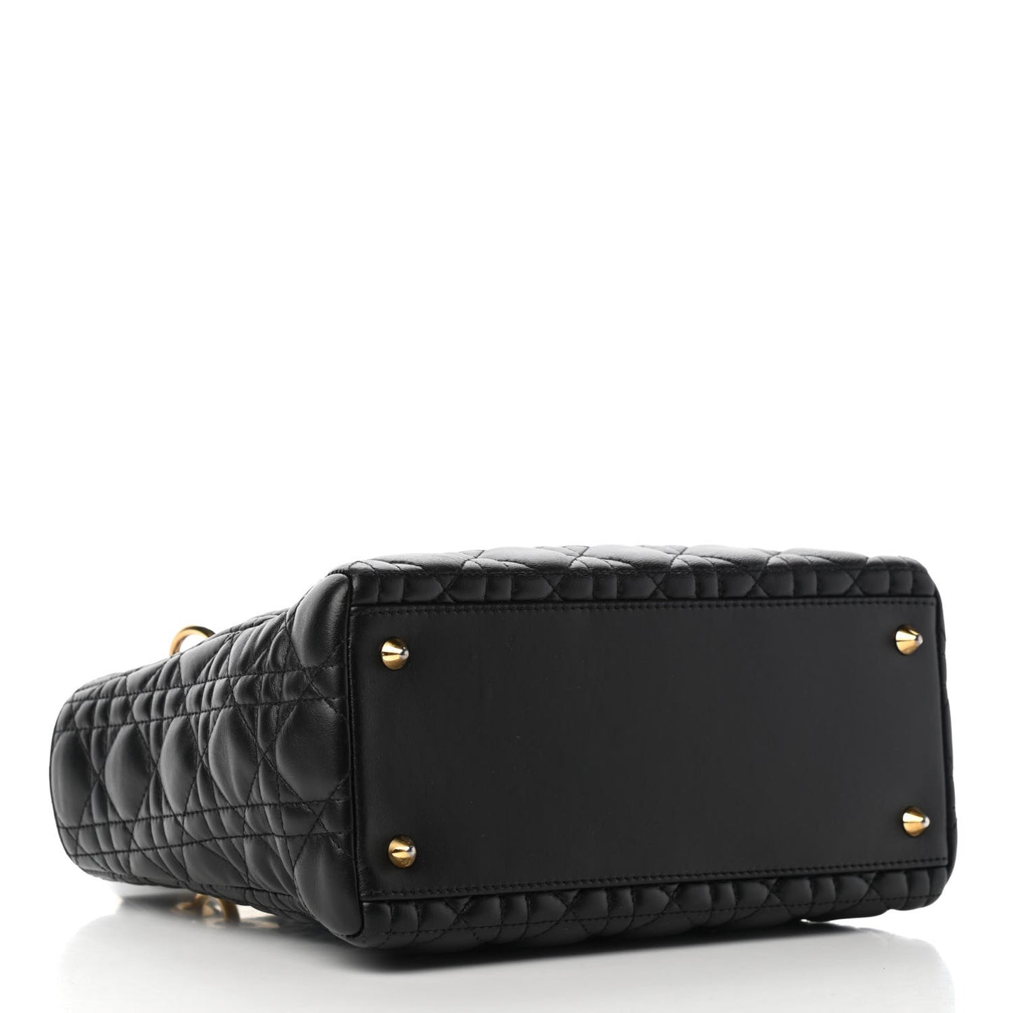 Lambskin Cannage Medium Lady Dior Black