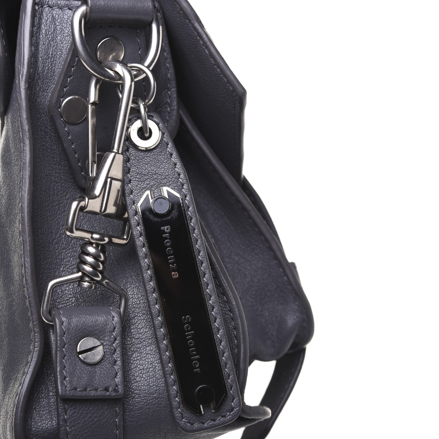 Proenza Schouler Lambskin Tiny PS1 Satchel Heather Grey 16 of 18