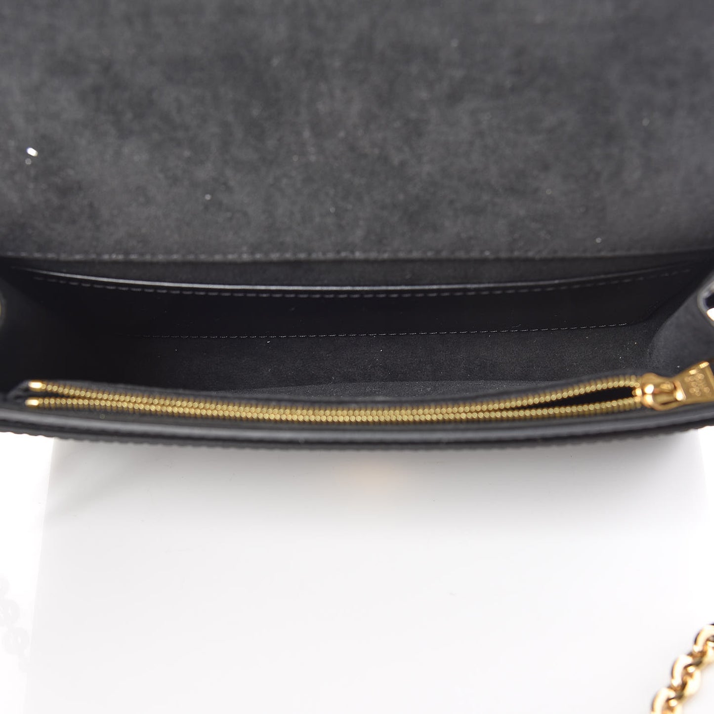 Calfskin Pochette Louise GM Black
