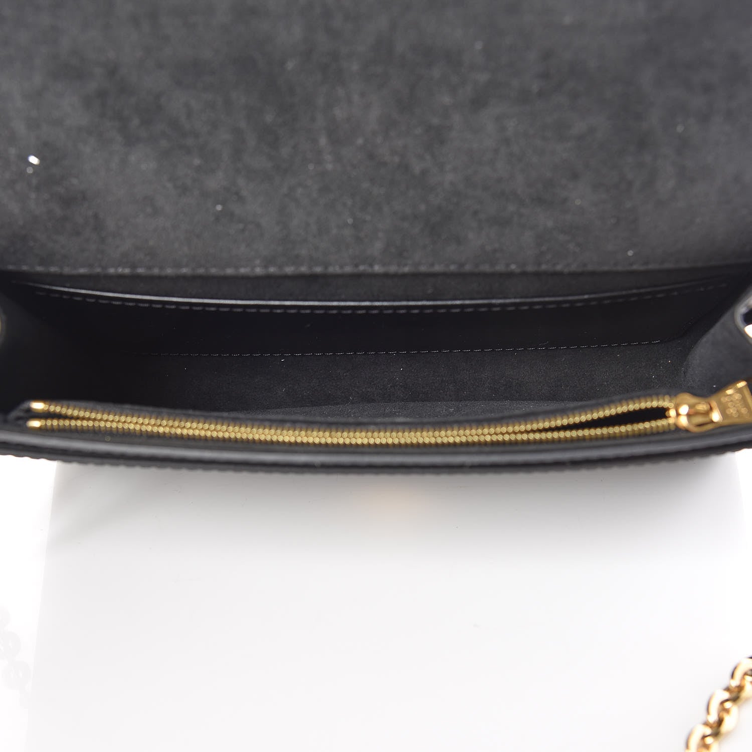Louis Vuitton Calfskin Pochette Louise GM Black 5 of 11