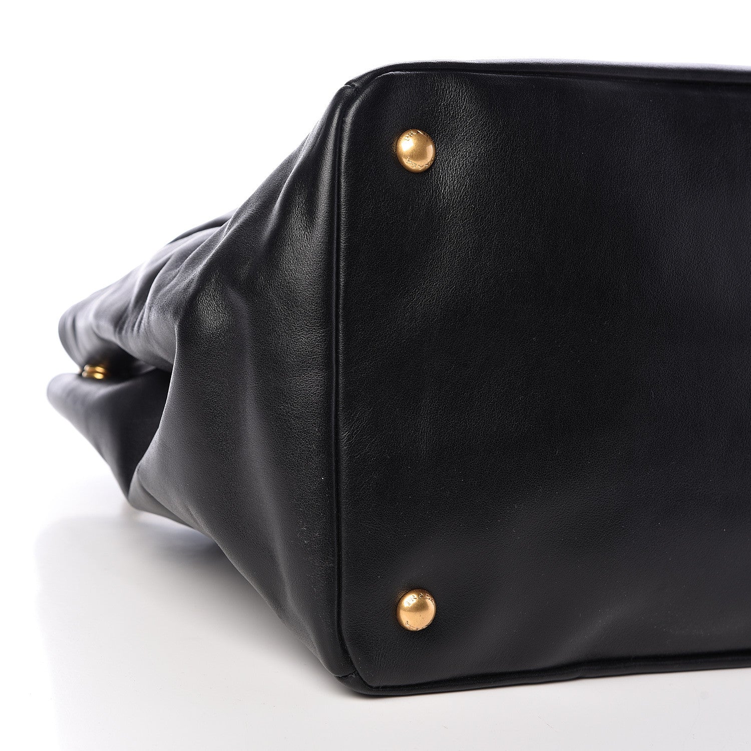Prada Soft Calf Tote Black 10 of 11