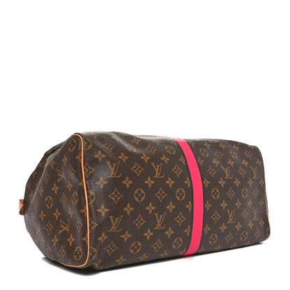 Louis Vuitton Monogram My LV Heritage Speedy 40 Fuchsia Blue Marine 4 of 10