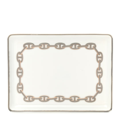 Hermes Porcelain Chaine d' Ancre Sushi Plate 1 of 15