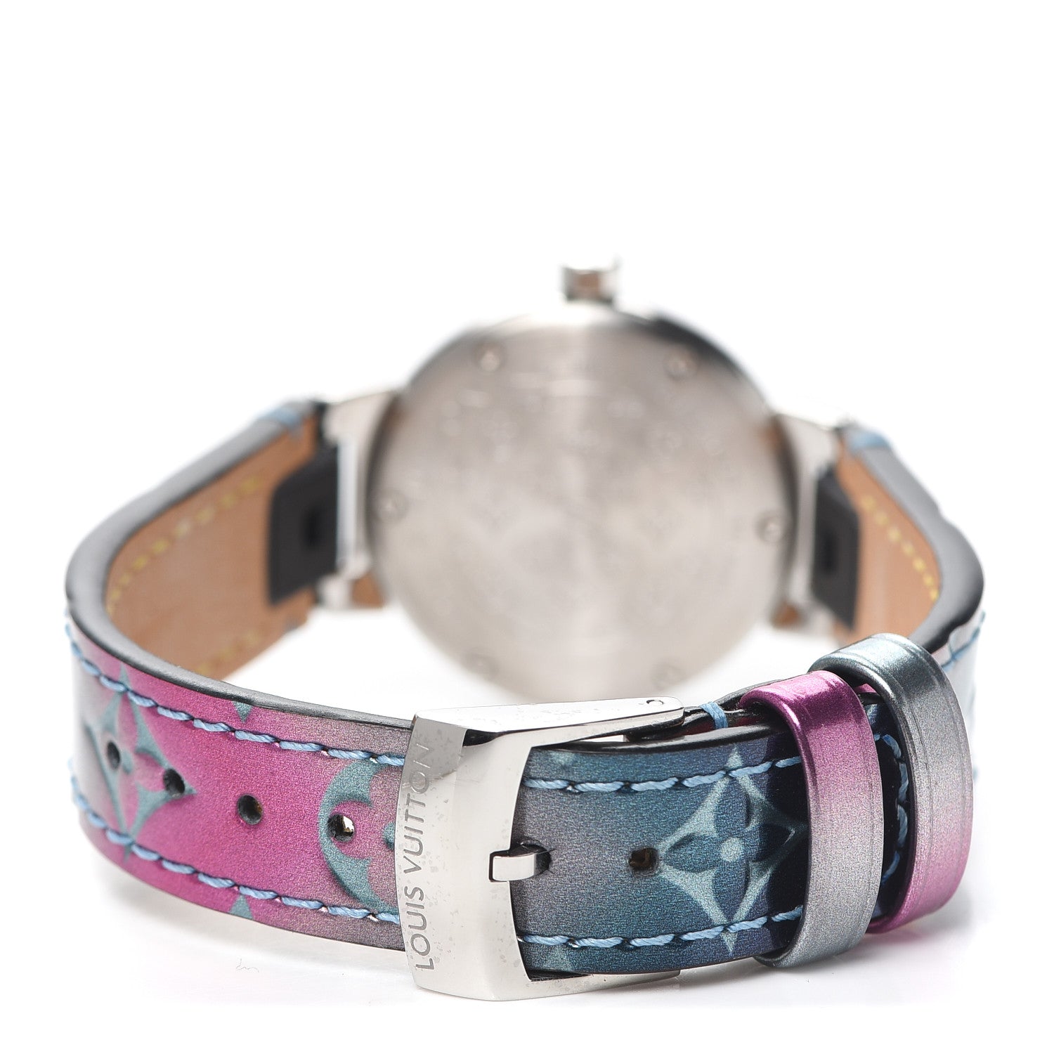 Louis Vuitton Stainless Steel Vernis 28mm Tambour Murakami Quartz Watch 3 of 5