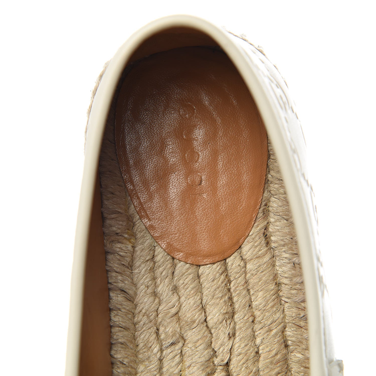 Gucci Guccissima Signature Espadrilles 37.5 Mystic White 7 of 10
