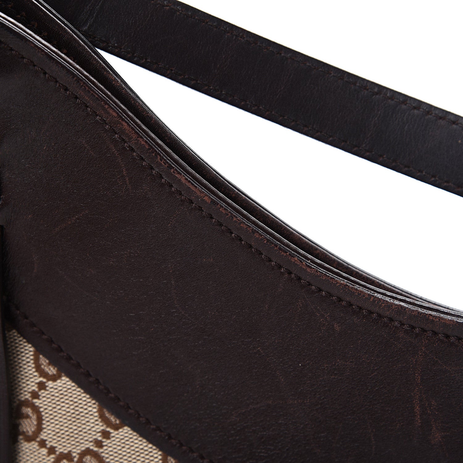Gucci Monogram Half Moon Hobo Dark Brown 20 of 20