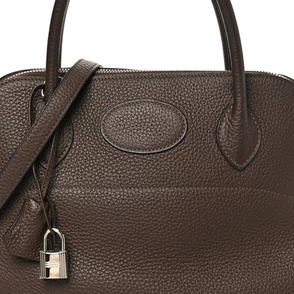Hermes Taurillon Clemence Bolide 31 Chocolate 8 of 10