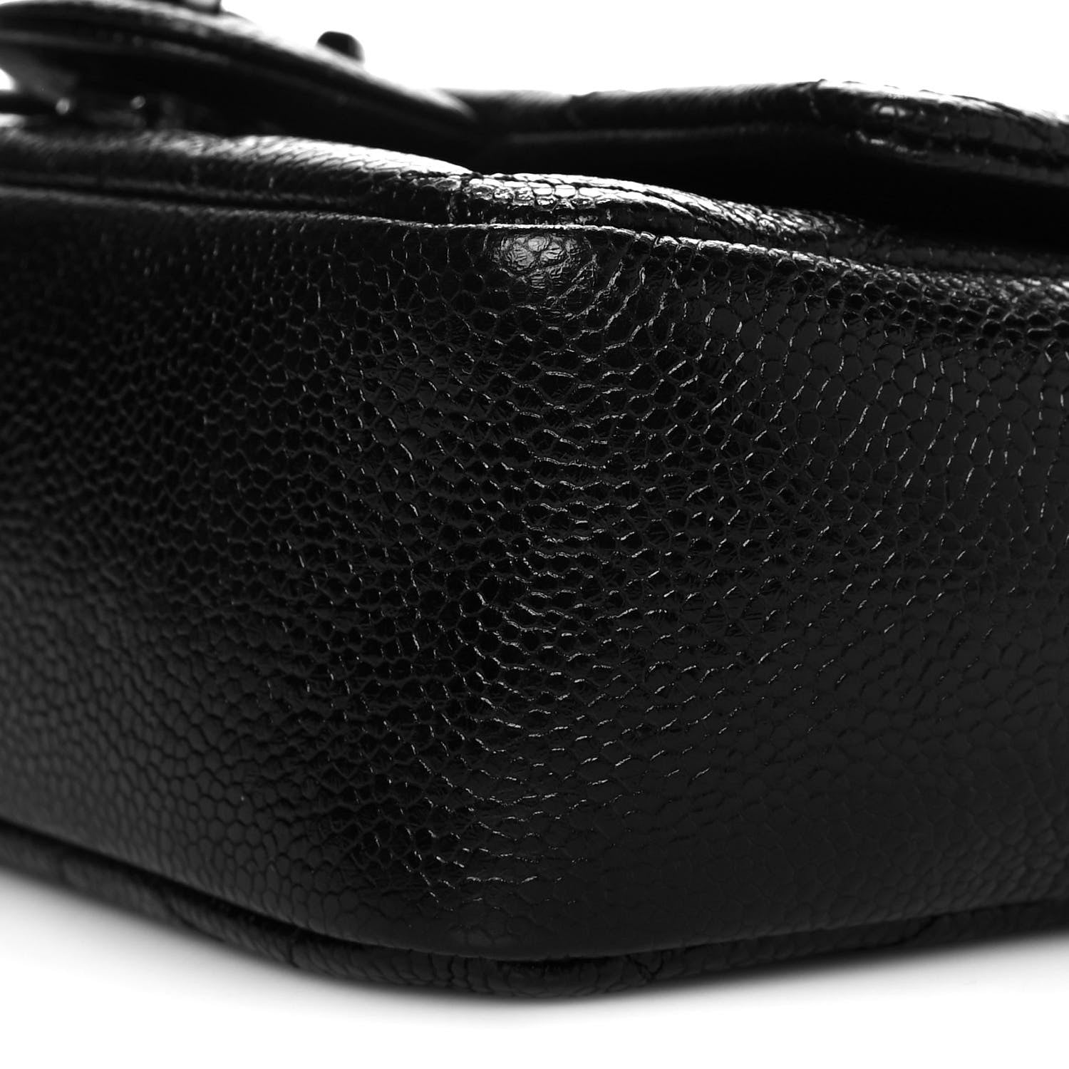 Chanel Caviar Quilted Incognito Mini Square Flap Black 9 of 10