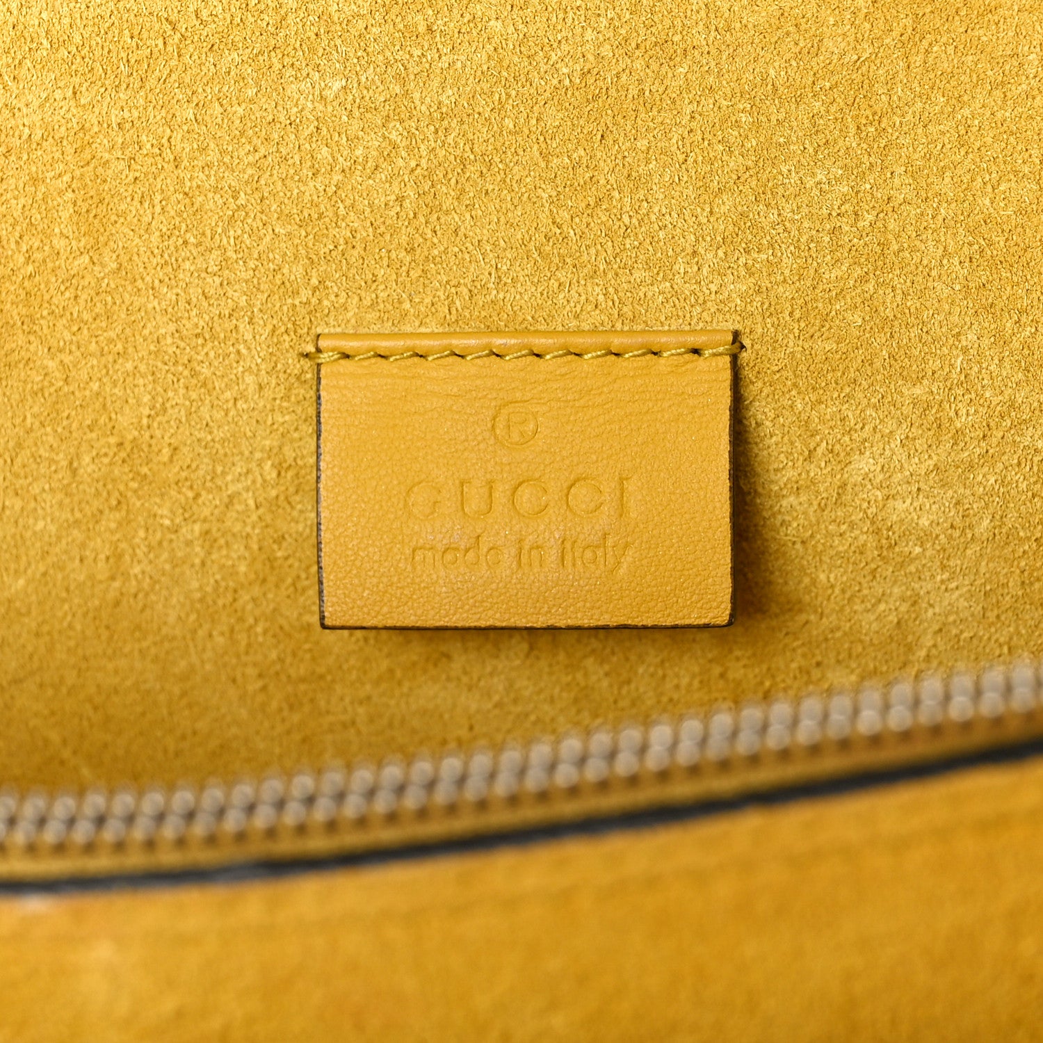Gucci GG Supreme Monogram Crystal Bow Embroidered Medium Dionysus Shoulder Bag Yellow 7 of 15
