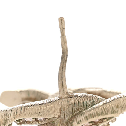 Chanel Crystal Twisted CC Earrings Light Gold Pale Pink 5 of 6