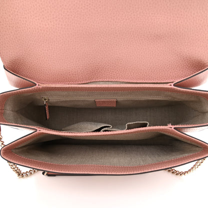 Gucci Dollar Calfskin Medium Interlocking G Top Handle Shoulder Bag Soft Pink 5 of 10
