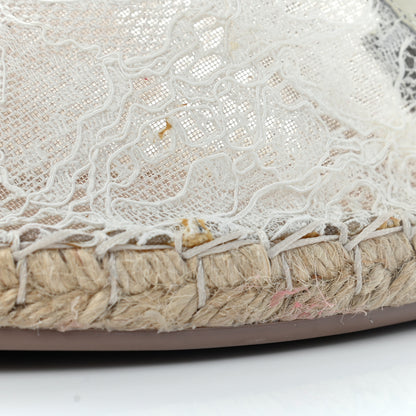 Valentino Garavani Lace Espadrilles 36 White 8 of 11