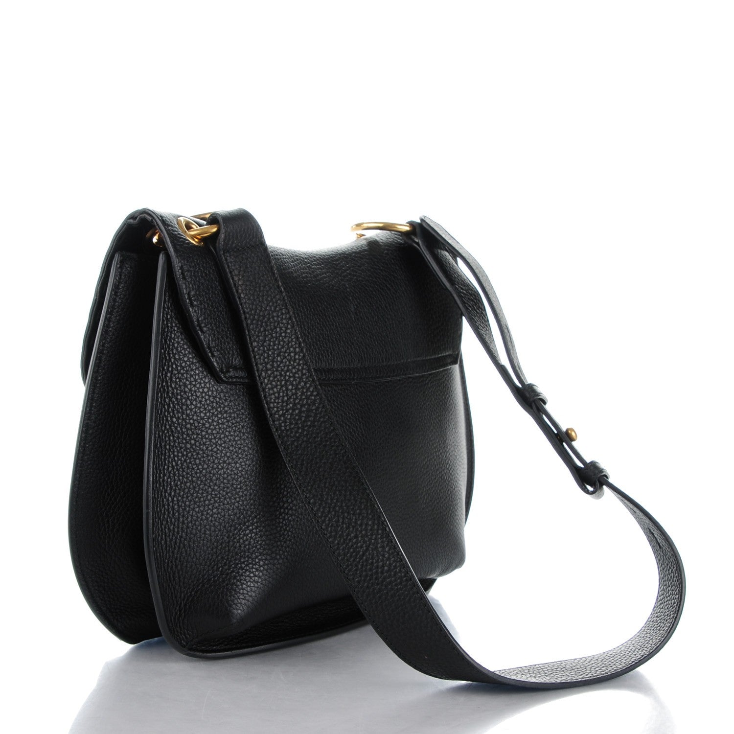 Gucci Cellarius Calfskin Feline GG Marmont Flap Shoulder Bag Black 3 of 7