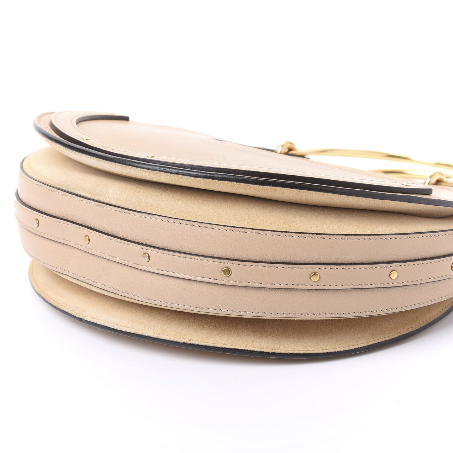 Goatskin Suede Medium Pixie Bag Pearl Beige