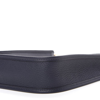 Hermes Taurillon Clemence Amazone Evelyne TPM Bleu Nuit Bleu Indigo 7 of 11