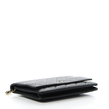 Chanel Caviar Quilted Wallet On Chain WOC Black 4 of 13