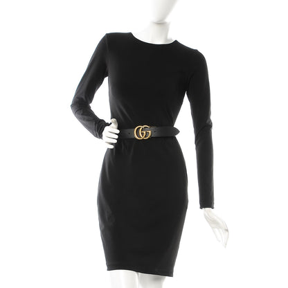 Gucci Calfskin Double G Reversible 37mm Belt 105 42 Black Cocoa 2 of 8