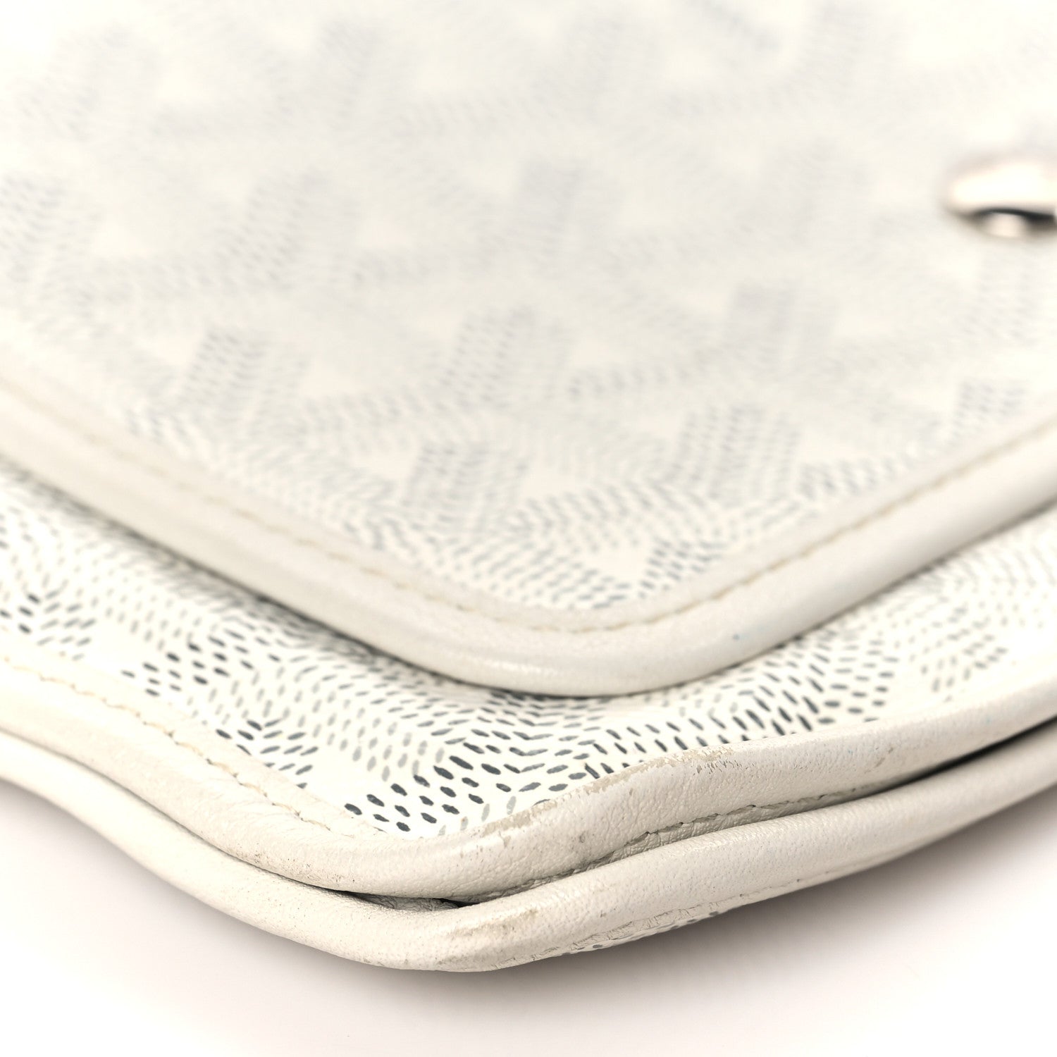 Goyard Goyardine Plumet Wallet Clutch White 7 of 8