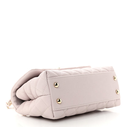 Chanel Caviar Quilted Mini Coco Handle Flap Light Pink 4 of 11
