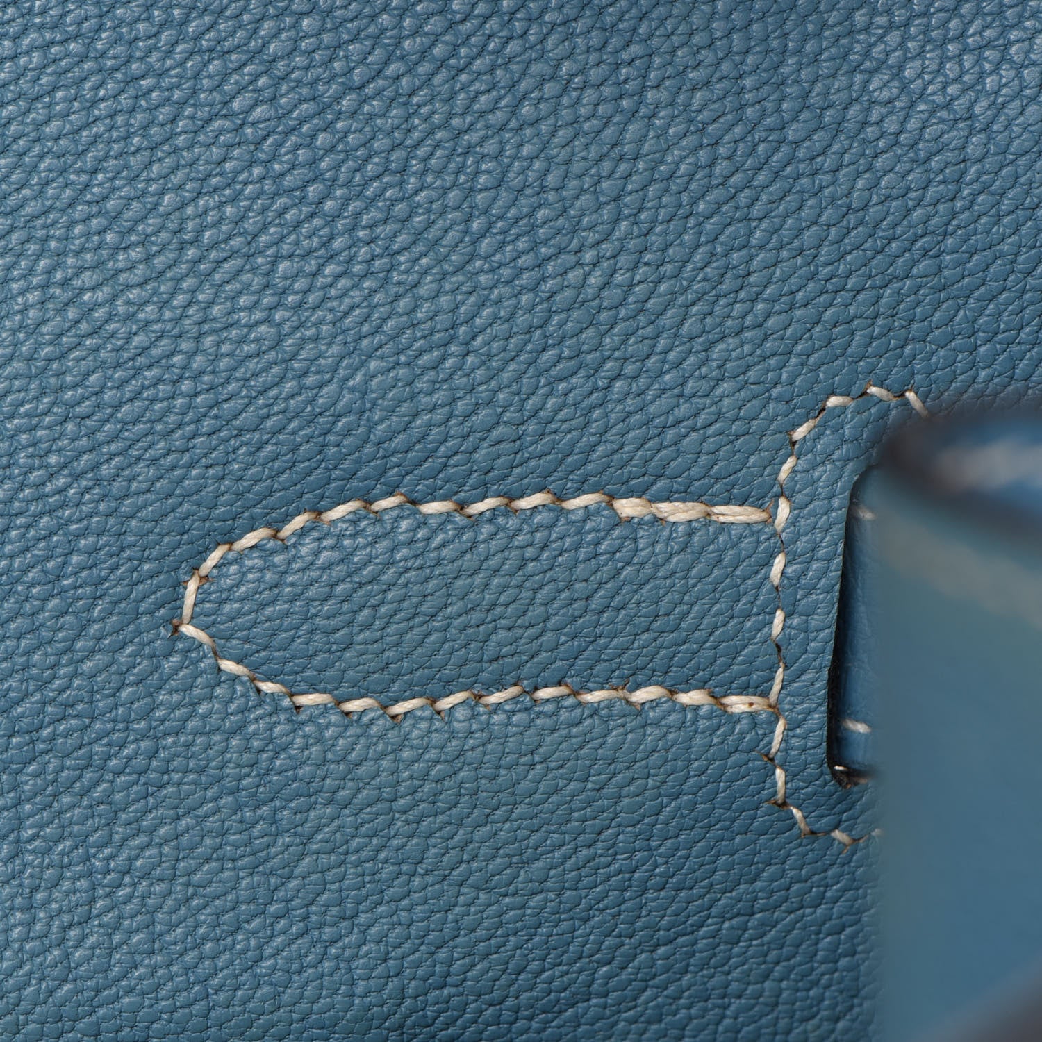 Hermes Taurillon Clemence Birkin 35 Blue Jean 21 of 38