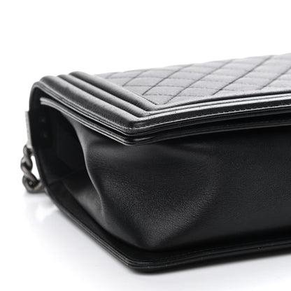 Chanel Lambskin Quilted New Medium Boy Flap Black 5 of 9