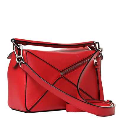 Loewe Calfskin Small Puzzle Bag Scarlet 3 of 13