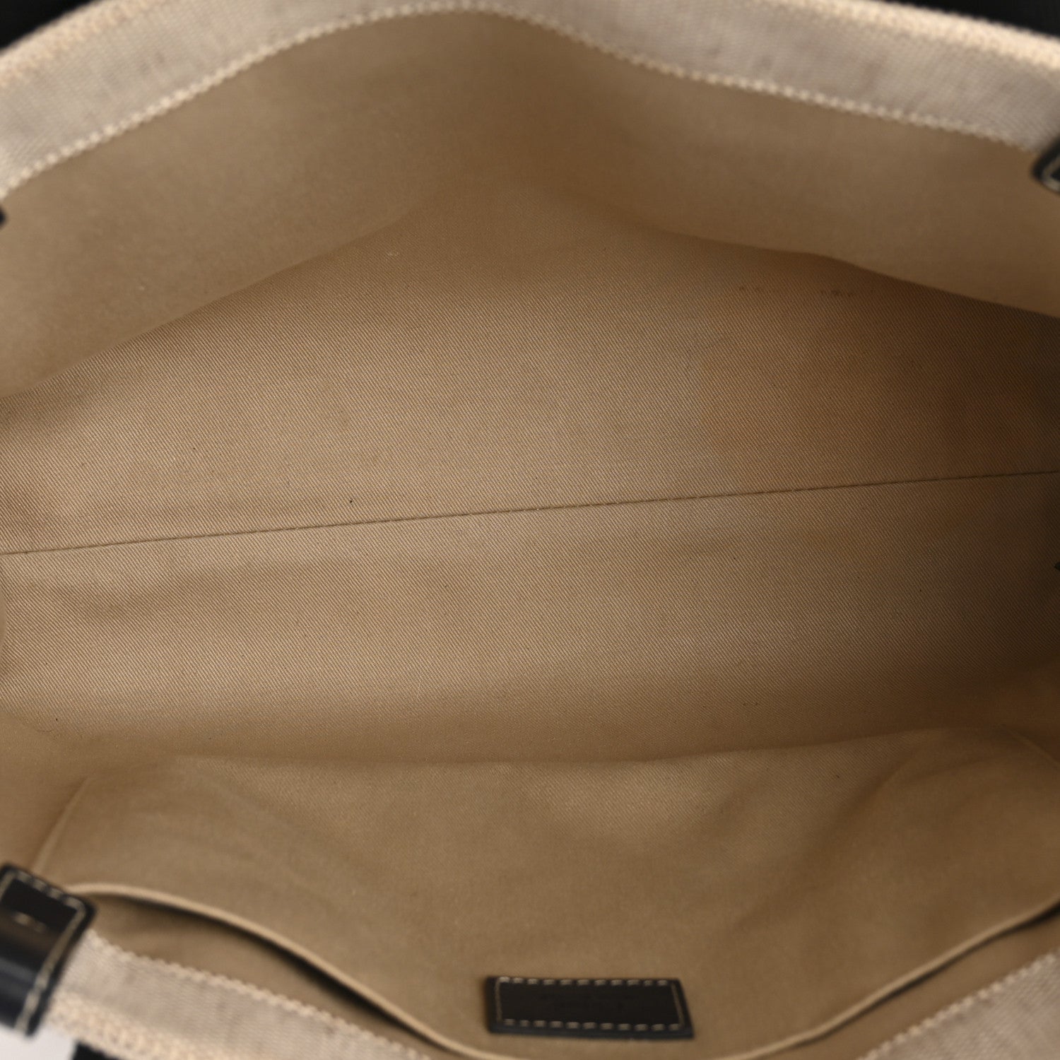 Chloe Linen Calfskin Medium Woody Ribbon Tote Black Blue 5 of 13