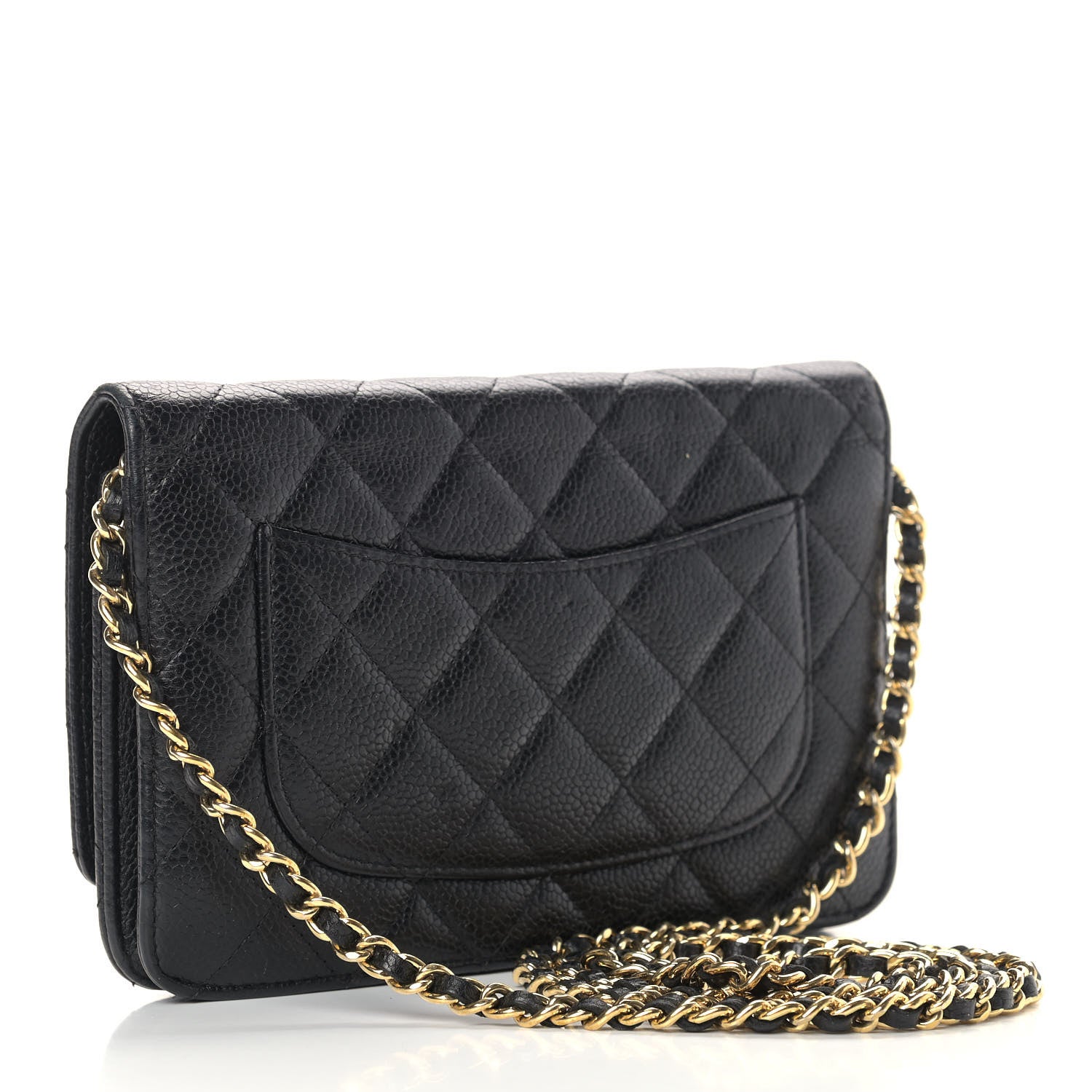 Chanel Caviar Quilted Wallet On Chain WOC Black 3 of 12