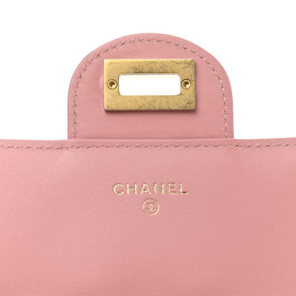 Chanel Aged Calfskin Quilted Reissue Large Gusset Flap Wallet Pink 6 of 9
