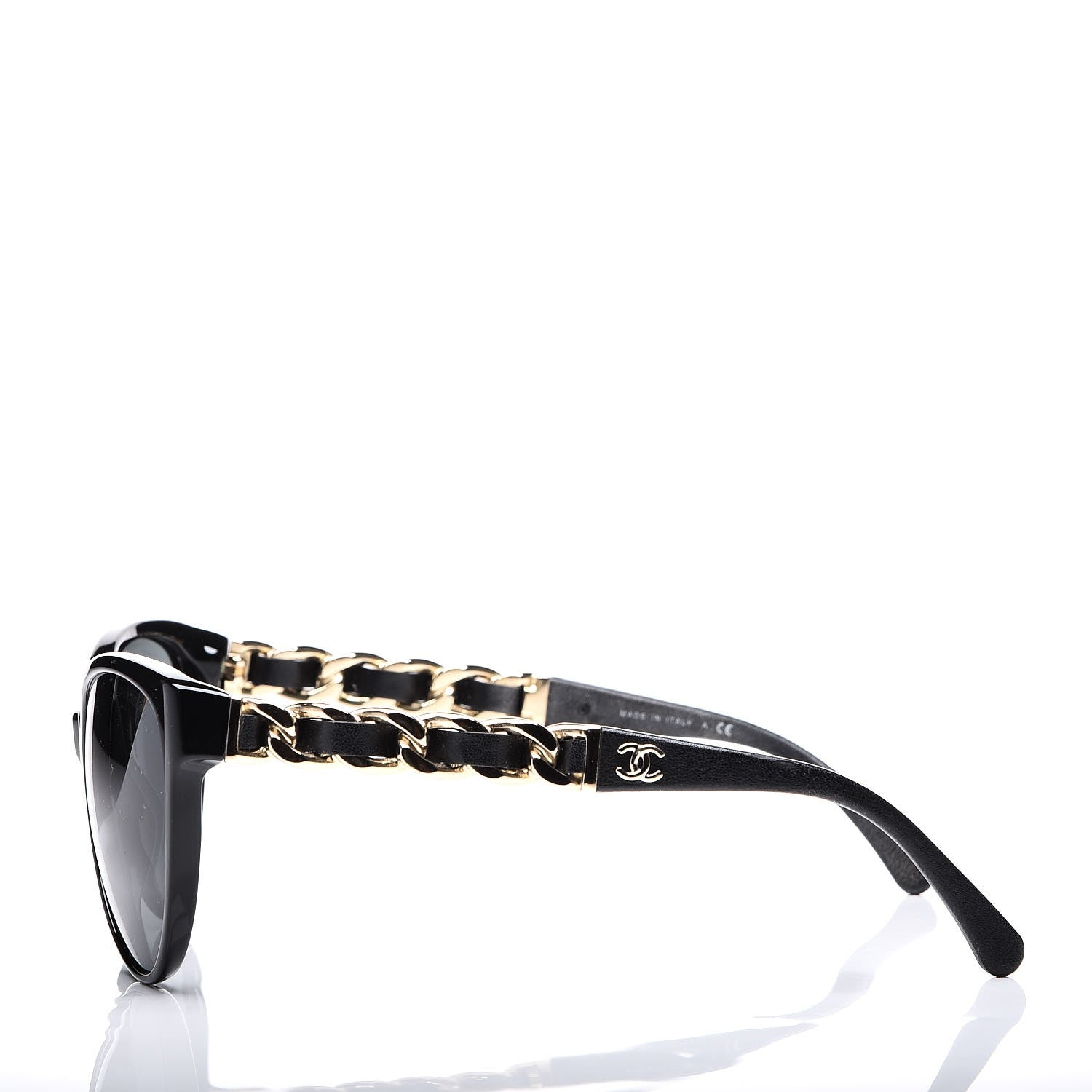 Chanel CC Chain Sunglasses 5215Q Black 3 of 7