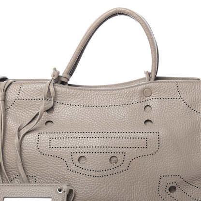 Balenciaga Veau Grana Perforated Blackout Hardware S City Gris Cendre 9 of 11