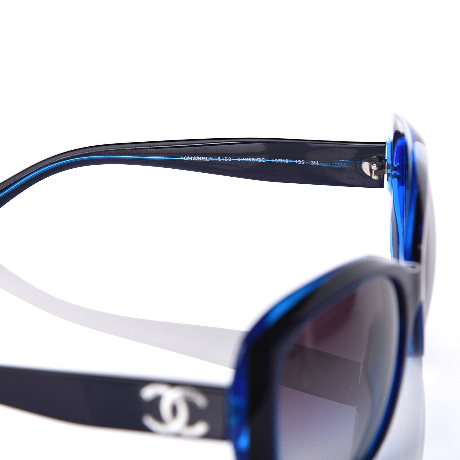 Chanel CC Sunglasses 5183 Blue 6 of 8