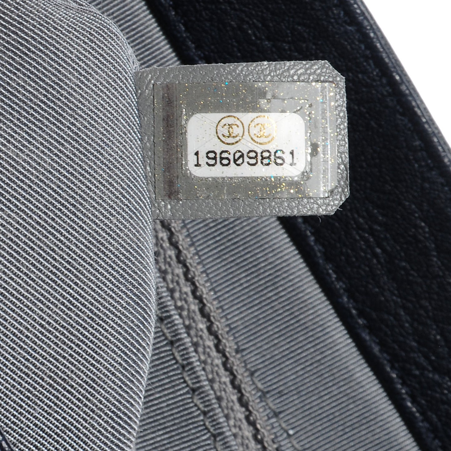 Calfskin Chain Around Medium Messenger Bag Navy