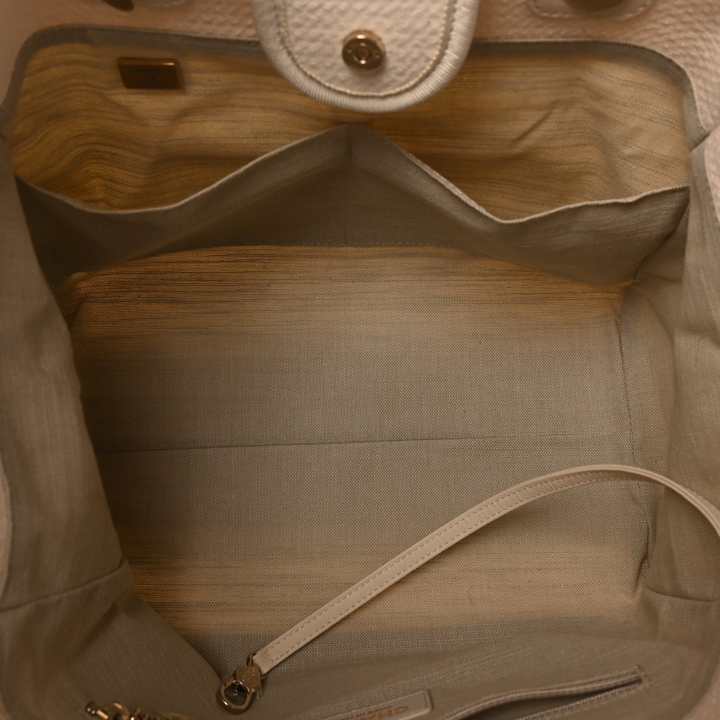 Mixed Fibers Small Deauville Tote White