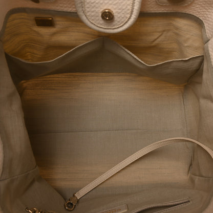 Chanel Mixed Fibers Small Deauville Tote White 5 of 10